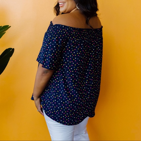 Tiny Twinkling Top in Navy - Picture 10 of 15